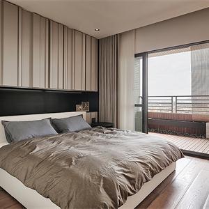 125㎡简约日式风格卧室装修效果图