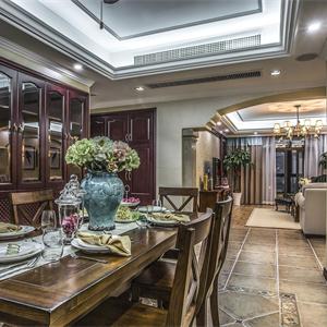 大户型美式风格餐厅装修效果图