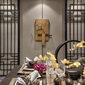 现代中式餐厅装修效果图
