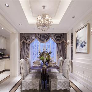 128m²美式风格餐厅装修效果图