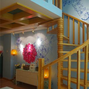 法式风格常常采用混搭客厅楼梯