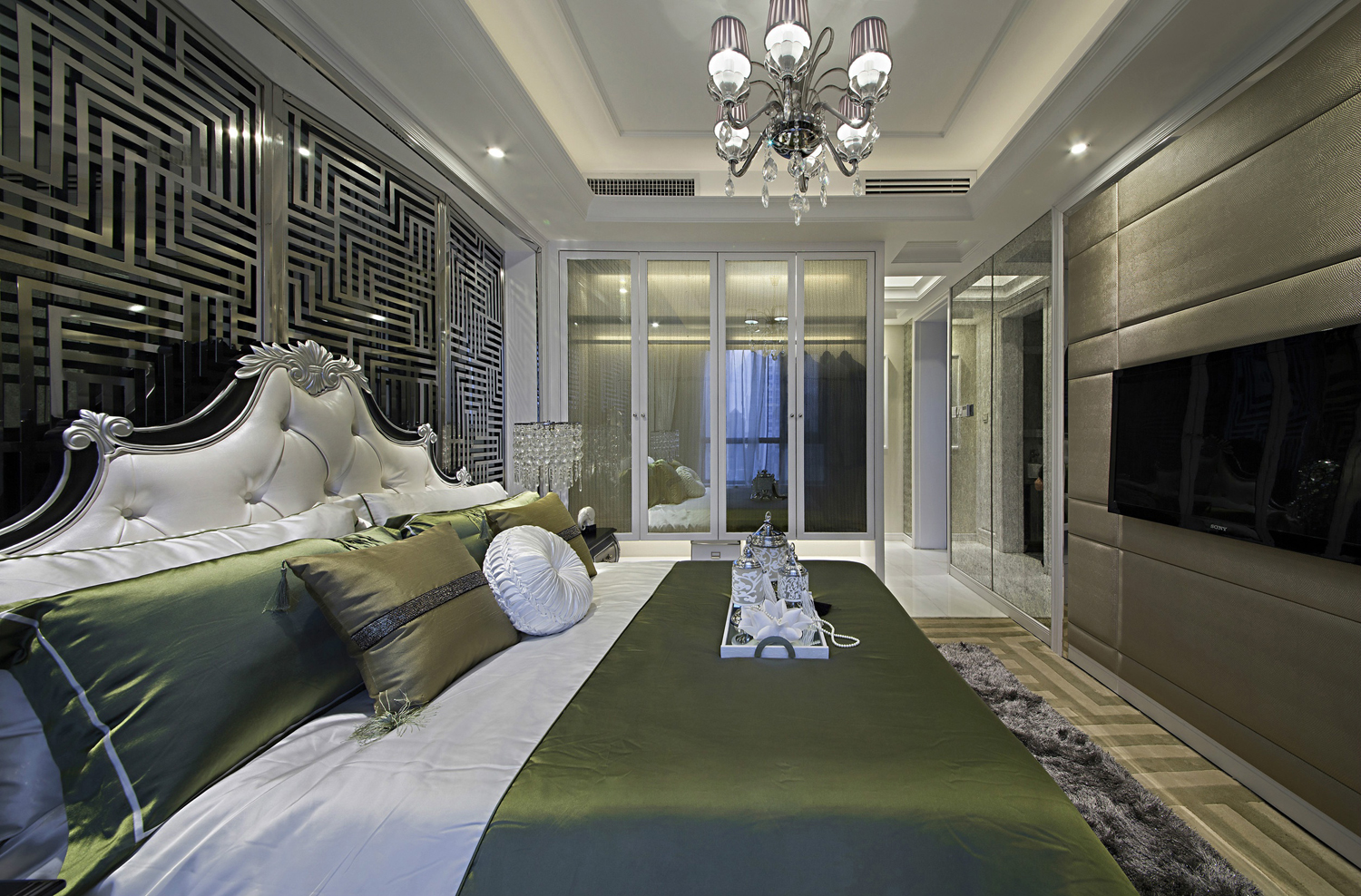 新古典风格卧室实图，时尚与典雅风范的完美体现