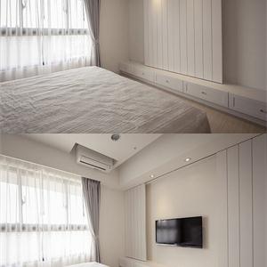 日式白色简约风卧室装修效果图