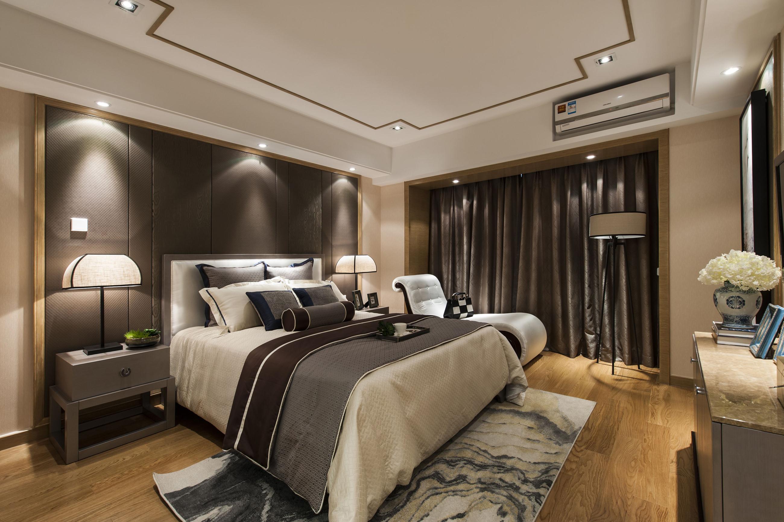 新中式中式风格三居卧室装修效果图