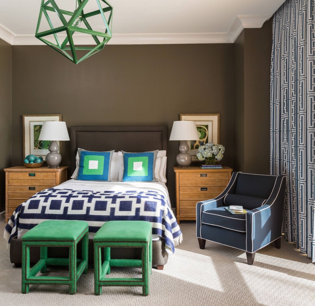 美式新古典风格卧室装修搭配图