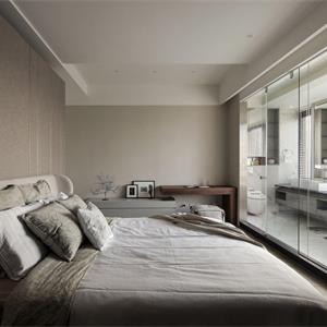 现代120平米卧室含卫生间装修效果图